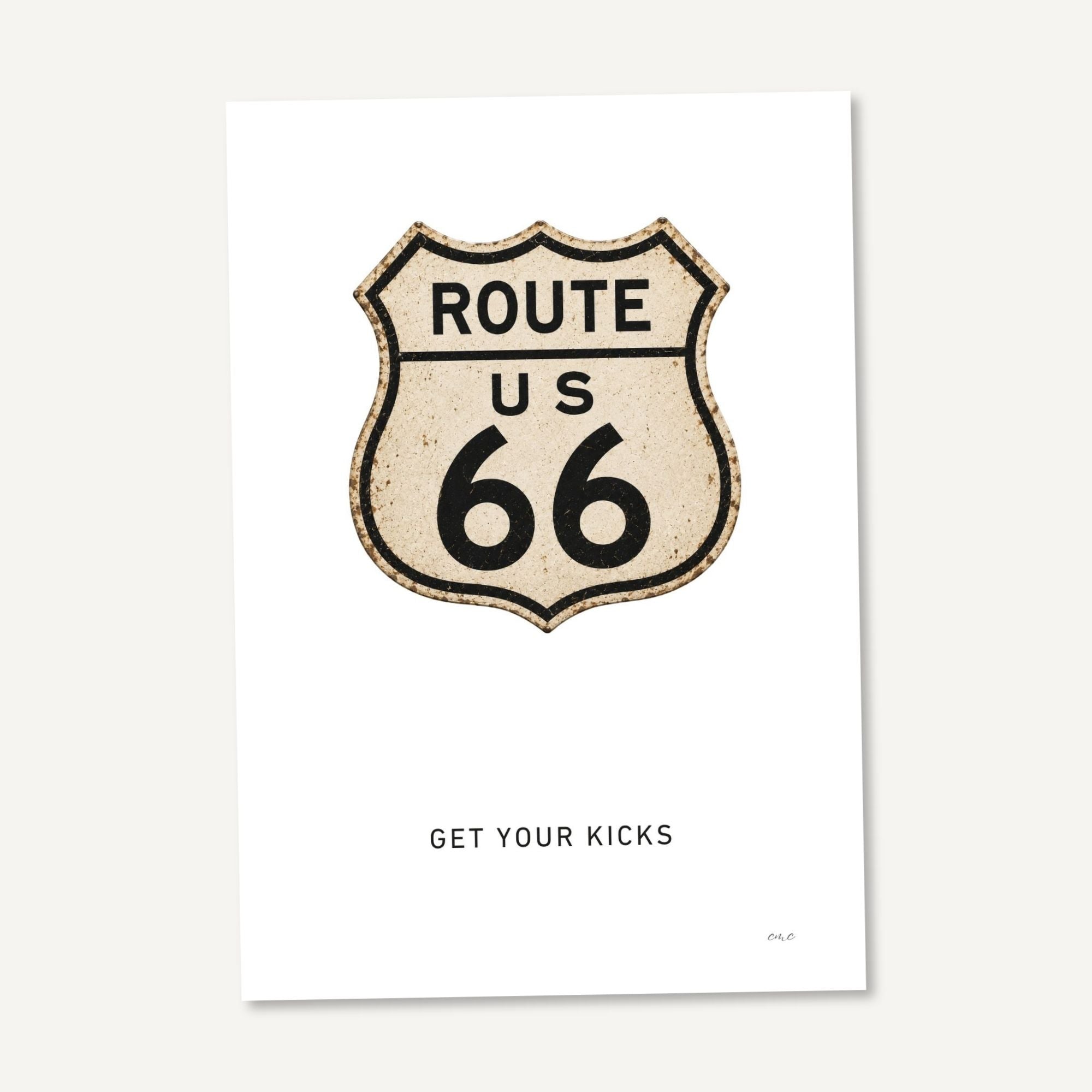 Vintage Highway Signs Greeting Cards
