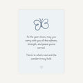 Motivational quote with a butterfly illustration on a light blue background