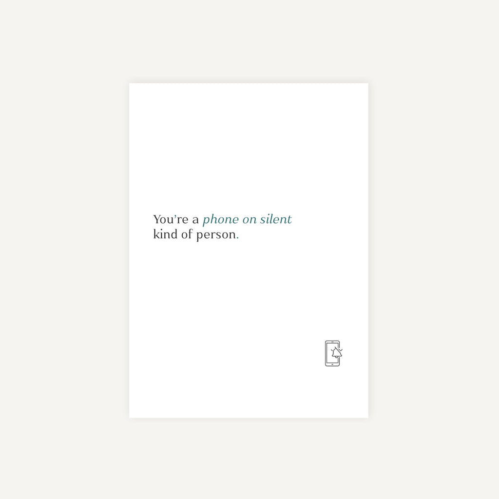 White square with black text and phone icon on a light gray background