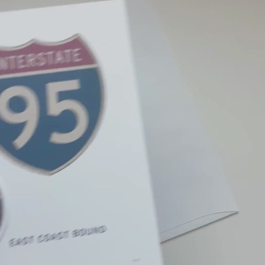 Video I95 greeting card with sticker