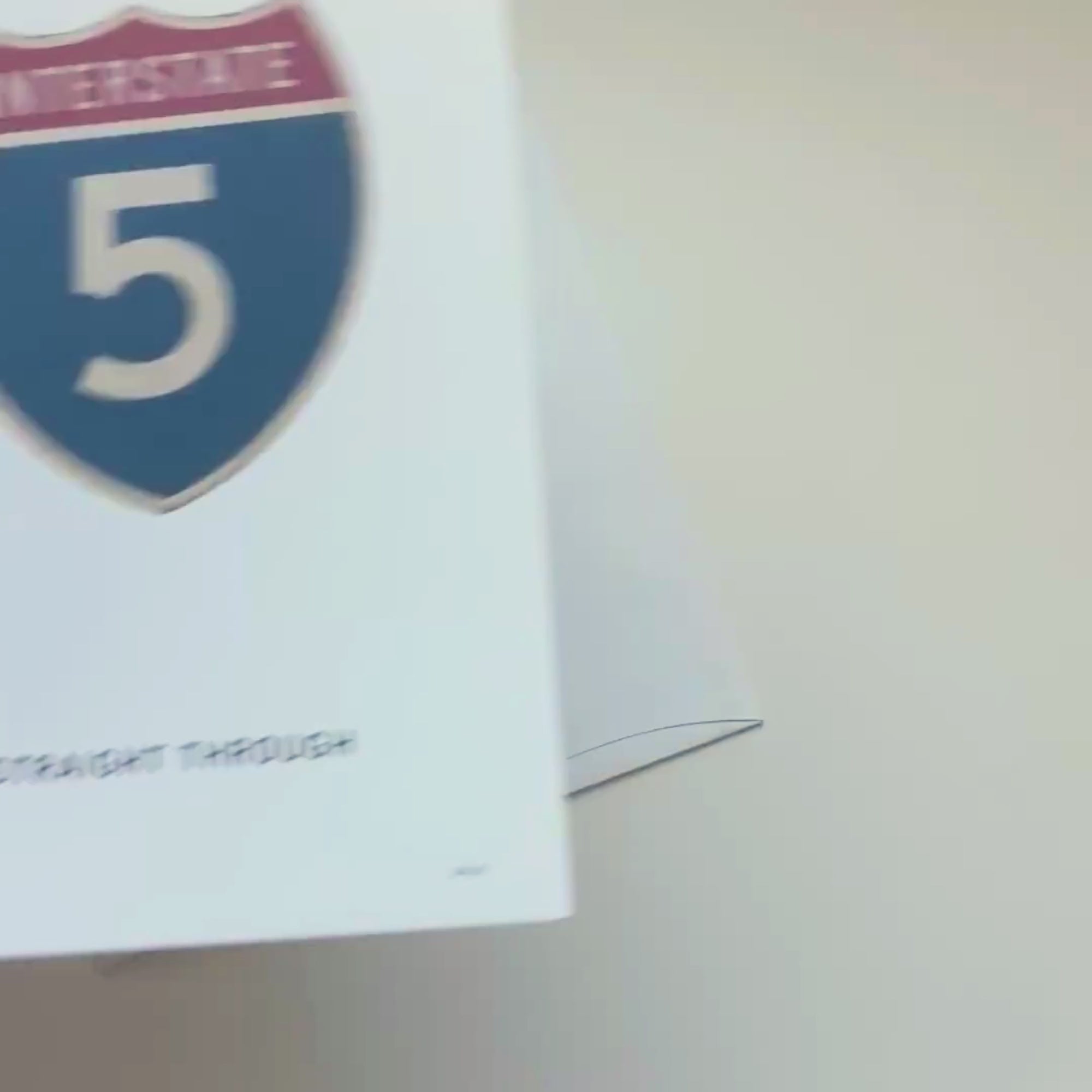 Video I5 greeting card with sticker