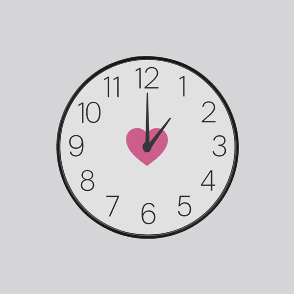 clocks from one to twelve oclock moving to the sound of ticking