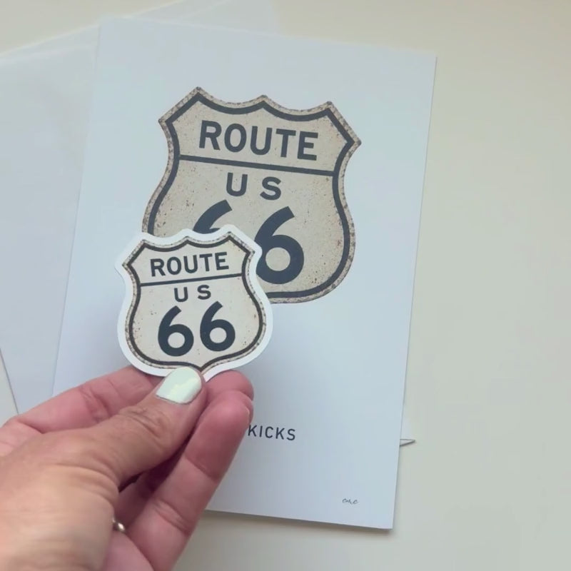 Video of open road series featuring all the greeting cards and matching stickers